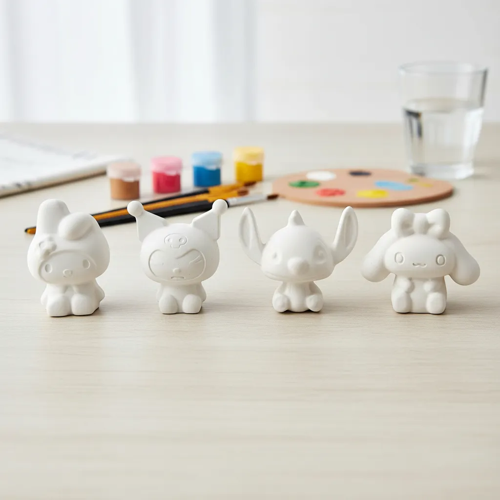 Figura de yeso pintada
